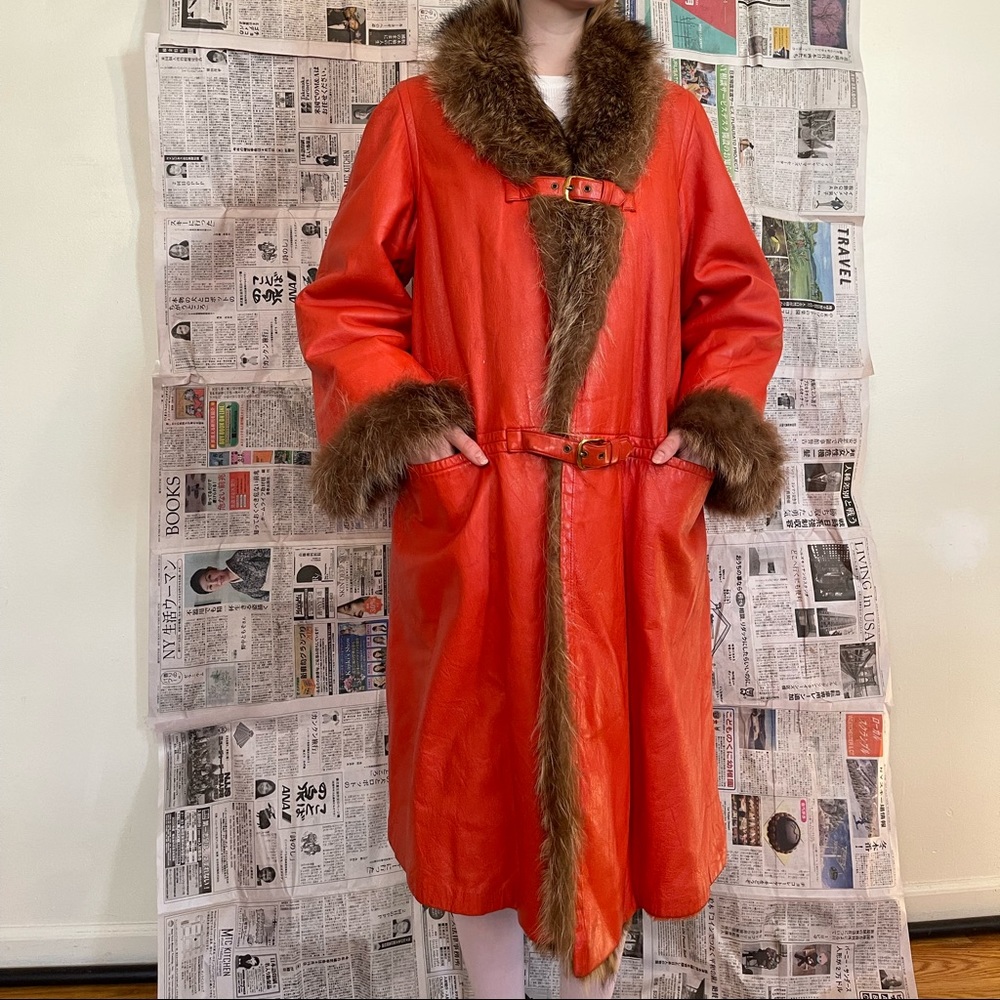 Bonnie cashin vintage leather coat